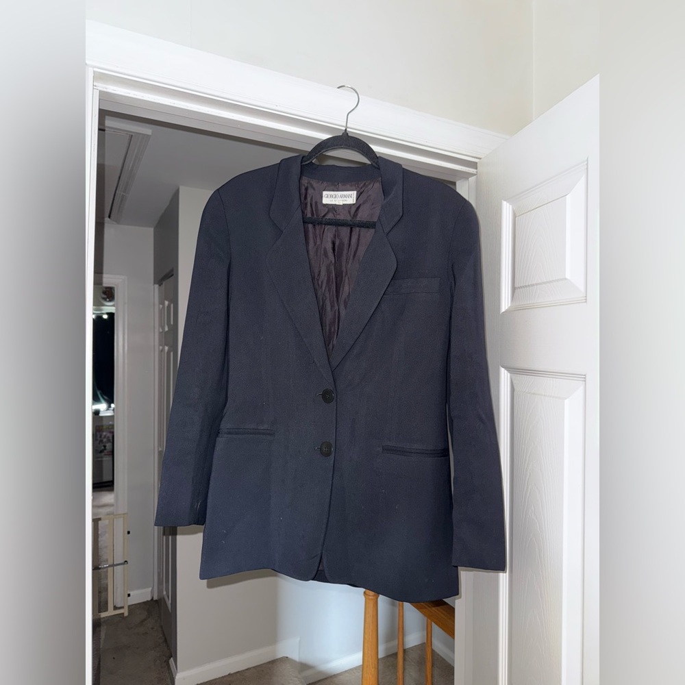 GIORGIO ARMANI - Le Collezioni Suit Blazer - Size 44/10 - BLACK